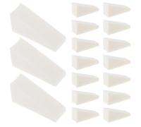 ASAKKURA 40pcs Mini Makeup Triangle Sponges on The Go Touchups, Multipurpose Design with Even Blending, Beige Sponge Wedges for Foundation, Blush and Nail Art Application