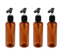 ASAKKURA 4pcs 100ml Refillable Travel Shampoo Bottle with Pump Design, Portable Pet and Pp Lotion Dispenser Bottles Suitable for Essence and Body Wash, for Hotel and Outdoor Use