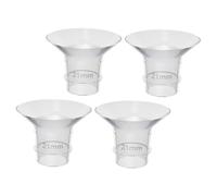 ASAKKURA 4pcs Convenient Flange Inserts for Breast Pumps Safe Silicone Inserts Compatible Wearable Electric Pumps Easy to Clean Essential Accessories for Collection