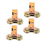 ASAKKURA 4pcs Door Pulley Wheel Sliding Door Roller Replacement Pulley Heavy Duty Golden