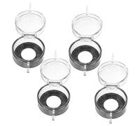 ASAKKURA 4pcs Emergency Button Transparent Push Button Protectors Guards for Circuit Machinery Home Garage Garden Easy Equipment Status Observation