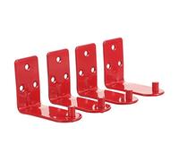 ASAKKURA 4pcs Heavy Duty Fire Extinguisher Wall Mount Brackets with Smooth Polished Surface Space Saving Fire Extinguisher Holder for Secure Placement and Easy Office Garage