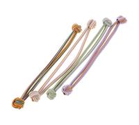ASAKKURA 4pcs High Elasticity Hair Ties for Women No-slip Ponytail Holders Stretchy Cloth Hair Bands for Secure Hold and Easy Styling Soft Color Mix Pink Yellow Purple Green