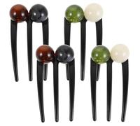 ASAKKURA 4pcs Prong U Shaped Hair Pins for Women Updo Styling Tool for Secure Buns and Daily Hairstyles Gentle Hair Comb Accessories for Work and Casual Events