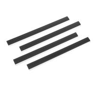 ASAKKURA 4pcs Rubber Lip Replacement for Dust Pan with Sturdy Black Rubber Strip, Designed to Avoid Loosening or Sliding and Resist Aging or Deformation, Dustpan Accessory for Garbage