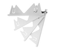 ASAKKURA 4pcs Stainless Steel Stove Gap Covers for Gas Cooktop Easy Installation Kitchen Counter Filler Durable Multipurpose Fits Various for Home Commercial Use