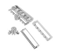 ASAKKURA 4pcs Zinc Alloy Decorative Rings for Watches Easy to Clean Elegant Accessories for Daily Wear and Special Occasions Fashionable Jewelry Enhancer