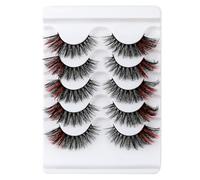 ASAKKURA 5 Pairs 3d False Eyelashes Simulation Material Fake Eye Lashes for Fuller Look and Thicker Eyelashes, for Parties and Salon Use by Professional Artists