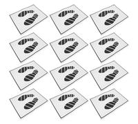 ASAKKURA 50Pcs Disposable Paper Floor Mats Lightweight Wear-Resistant Car Valeting Paper Covers Black White Vehicle Foot Covers for Car Floor