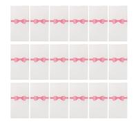 ASAKKURA 50pcs Disposable Table Napkins with Cutlery Pocket Bow Tie Print 40x40cm Deep Pink for Restaurant Party Wedding Family Gatherings