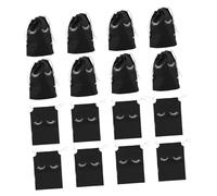 ASAKKURA 50pcs Drawstring Makeup Bag Lash Eyelash Storage Pouch for Clients Aftercare Sample Pack Business Supply