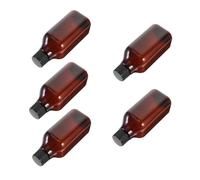 ASAKKURA 5pcs 200ml Travel Bottles for Toiletries Plastic Refillable Liquid Medicine Containers Pp Screw Caps and Inner Stoppers Portable Travel Size Bottles for Shampoo Lotion Conditioner