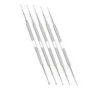 ASAKKURA 5pcs Manicure Pen Tool Nail Art DIY Pens Stainless Steel Dual-head Creative-shaped Elegant Design for Beauty Projects Beginners and Skillful People
