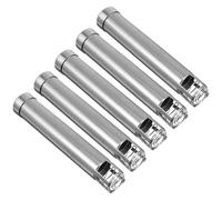 ASAKKURA 5pcs Moxibustion Therapy Stick Roller Moxa Stick Pusher Stainless Steel with Screen Design Easy to Store for Elderly Alternative Medicine Use