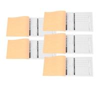 ASAKKURA 5pcs Note Book Work Invoice Receipt Book 8.25x5.70x0.01in Builtin Writing Board Versatile Use for Professionals Who Need to Issue Receipts and Invoices Anywhere Small Business
