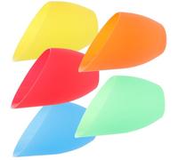 ASAKKURA 5pcs Plastic Horseshoe Lampshade Covers for Floor Lamp Replacement Oblique Design for Bedroom Living Easy Install Decorative Light Shade with Rainbow Effect