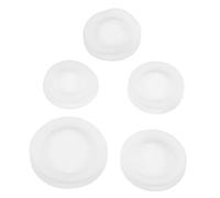 ASAKKURA 5pcs PVC Piggy Bank Stopper Replacement with Round Saving Box Bottom Plugs for Secure Seal and Easy Coin Access