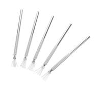 ASAKKURA 5pcs Stainless Steel Nail Art Detailing Tool Multi-functional Nail Liner Pen for and Intricate Designs Easy to Use Grip for Skill Levels