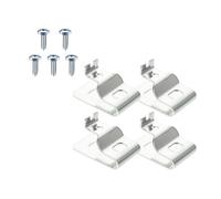 ASAKKURA 5pcs Steel Belt Clip for Drill with Strong Stability and Easy to Assemble Tape Measure Holder for Belt Lightweight Silver Metal Hooks with Screws