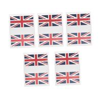 ASAKKURA 5sets England Flag Face Stickers Temporary for Sports Events Easy to Apply National Flag Decals for Fans and Removable Face Paint for Cheerleading