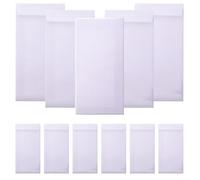 ASAKKURA 60pcs White Paper Invitation Card Envelopes Large Capacity and Resistant to Tearing, Ample Space for Storing Coins, for Wedding Money and Business Cards