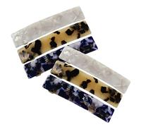 ASAKKURA 6pcs Acetate Metal Hair Clips for Women French Solid Hair Clips Decorative Pin Barrettes for Women Spring Random Color