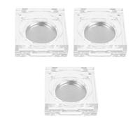 ASAKKURA 6pcs Convenient Cosmetics Sub Package Tray Eyeshadow Plate 1.65x1.65x0.59in Plastic Storage Compact Containers for Home Daily Use