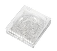 ASAKKURA 6Pcs False Eyelash Storage Box Plastic Lash Holder Eyelash Organizer with Shiny Bottom Cards Square Shape Lightweight Design and Keep Them Clean