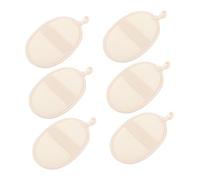 ASAKKURA 6Pcs Loofah Bath Towels Loofah+Nylon Scrubber Cloths Hanging Hole, Back Scrubber Towels for Bathing Tools, Body Bathing Tools, Home Exfoliation