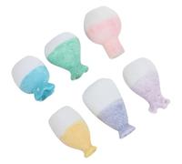 ASAKKURA 6pcs Miniature Bud Vase Figurines for Tabletop and Gatherings, Resin Tiny Flower Vases with Cute Minimalist Design, Portable Dollhouse Scenery Decoration