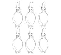 ASAKKURA 6Pcs Stainless Steel Spring Wire Sealing Clips for Wide Mouth Glass Jars, Airtight Mason Jar Buckle Locks for Food Storage and Canning, Sturdy Canister Clamp Accessories for