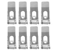 ASAKKURA 8pcs Metal Spring Clips for Recessed Downlight Installation Securing Clamps for Ceiling Panel Lamps Install Retaining Clips Compatible with Spotlights and Tube Lights