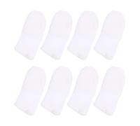 ASAKKURA 8pcs Pet Toothbrush Dog Teeth Cleaning Brush Supple Finger Toothbrushes for Removing Grime and Cleaning Along The Gumline Cotton Nylon Material Teeth for Kitten and Dog