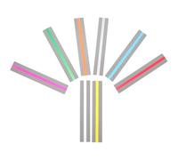 ASAKKURA 8pcs Portable Reading Strips with Assorted Colour Pet Overlays, Versatile Highlight Bookmarks for Adults and Teens, Helps Save Time and Focus While Reading Books