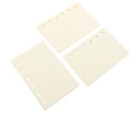 ASAKKURA A7 Loose-Leaf Planner Refill Paper Set - 3 Books Including Grid, Blank, and Dot Paper Inserts - 6-Hole Punched Notebook Replacement for Daily Planners and Notebooks