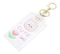 ASAKKURA Acrylic Id Card Badge Holder with Dual Side Window and Secure Protection, Portable Card Protector Sleeve for Students and Teachers, for Office and Professional Assorted Style