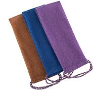 ASAKKURA Back Exfoliating Scrubber 3Pcs Nylon Bath Towels for Shower Use Drawstring Design, Suitable for Deep Cleansing and Gentle Skin Care