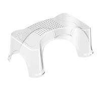 ASAKKURA Bathroom Foot Stool Pet Toilet Stool Sturdy Construction Non-Slip Pet Material Bathroom Use Supports to 50kg Encourages Independence for Adults