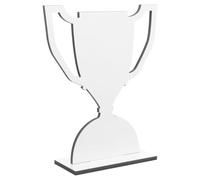 ASAKKURA Blank with White Colour for Craft Made of Density Board Multi-functional Sublimation Blanks Trophy Model Suitable for Sublimation Transfer Sports and Birthday Use and Sports