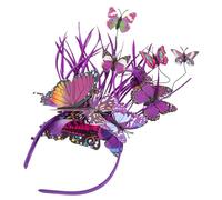 ASAKKURA Butterfly Headband for Women Hair Decorations Fancy Butterfly Fascinators Sparkly Headband Accessory