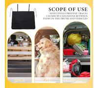 ASAKKURA Car Space Saving Rear Bumper Protector Guard with Foldable Oxford Cloth and Pvc Material Protective Barrier against Pet Claws, Automotive Trunk Floor Protector Mat for Suv