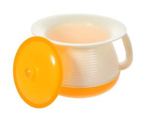 ASAKKURA Chamber Pot with Lid for Adults, Sealed Plastic Spittoon with Cover, Easy to Clean Urine Storage Pot Suitable for Home and Outdoor Use by Pregnant Women and Adults Random Color