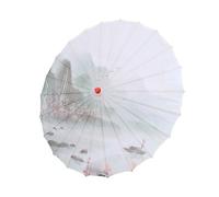 ASAKKURA Chinese Style Decorative Umbrella Ancient Oil Paper Parasol for Photography Stage Props Classical Dance Prop with Random Rib Color Random Color