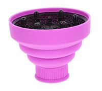 ASAKKURA Collapsible Hair Dryer Diffuser Attachment Purple for Curly Hair Universal Dryer Accessory for Frizz-free Drying