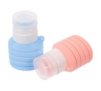 ASAKKURA Collapsible Travel Bottles Silicone Refillable Toiletry Bottles 90ml 2pcs Leak Proof with Flip Lid for Travel and Scenarios
