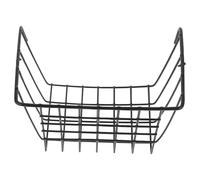 ASAKKURA Convenient Rabbit Hay Feeder Hollow Cast Iron Basket for Cages Easy-clean Wall-mount Hay Rack for Guinea Pigs and Rabbits Pet Food Holder Preventing Waste and Mess