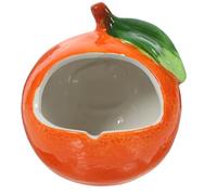 ASAKKURA Cool and Comfortable Ceramic Nest Cooling Bed Orange Hamster Multi-purpose Pet Nest for Small Pets for Travel and Car Use