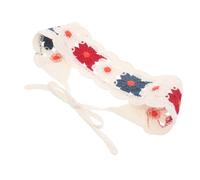 ASAKKURA Crochet Bandanas Headbands with Breathable Cotton and Polyester Material Versatile Design Chic Countryside Style Hair for Women Girls for Beach Vacations and Outdoor Activities