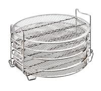ASAKKURA Dehydrator Rack Multi-tier Cooling and Cooking Stand 5-layer Air Fryer Accessories Stainless Steel Random Color Compatible with Ninja Foodi 6.5-8 Quart for Air Fryer and Oven