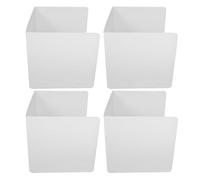 ASAKKURA Desk Dividers Modern Minimalist and Easy Clean Features 4pcs White PVC for Privacy with Quick Installation Desk Privacy Screen Panels for Classroom and Office Use by Students